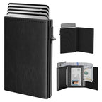 Mens Wallet Card Holder (Wax Oil Black)