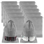 Grey Travel Shoe Bags (Grey / 10 Pack)