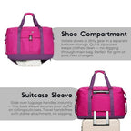 Duffel with Utility Pouch (Purple)