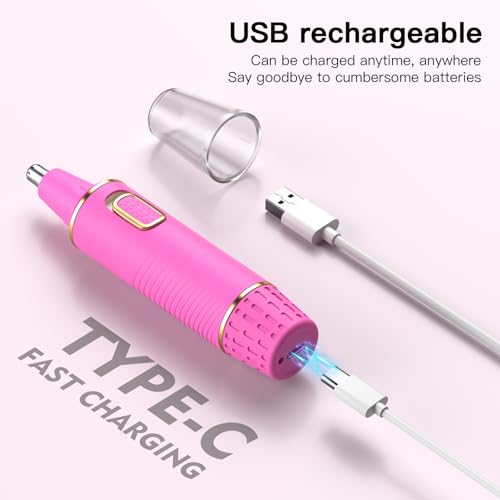 Nose Hair Trimmers for Women Men (Rose)