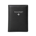 Travel Wallet & Family Leather Passport Holder Cover RFID Blocking Travel Wallet (Black)