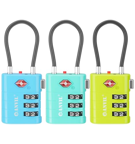 TSA Approved Luggage Locks (3 COLORS)
