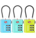 TSA Approved Luggage Locks (3 COLORS)