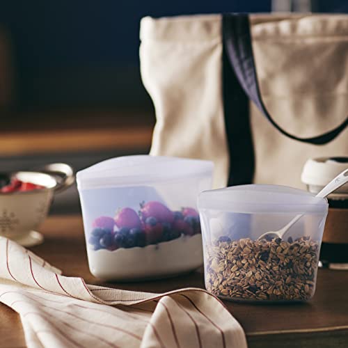 Premium Reusable Silicone Food Storage Bags (Rainbow / 6-Pack)