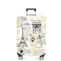 Paris Luggage Cover (#141 / L(fits 28-30Inch suitcase))