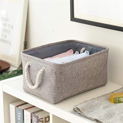Large Storage Bins (Grey / Large - 15.7Lx11.8Wx8.3H)