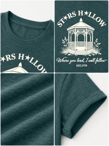 Fall Leaf Shirts 1779 Autumn Festival Short Sleeve Tee Tops (Medium / Darkgreen3)