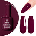 Beetles Dark Red Gel Polish (C - Creme Red | Mellow Plum)