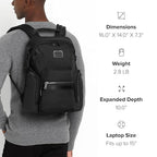 0232793 Men's Backpack Official Authentic ALPHA Bravo "Navigation" Backpack (One Size / Charcoal)