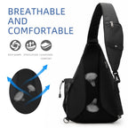 Water Proof Sling bag (Black Grid)