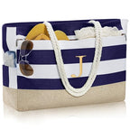 Gifts for Women Personalized Beach Bags for Women (Dark Blue)