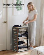 100L Laundry Hamper with Lid (Cement / 100L)