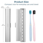 Aluminum Toothbrush Travel Case with 2 Soft Bristle Toothbrushes (Fresh & Clean Toothbrush / 1 Pack (Standard))