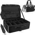 Extra Large Makeup Case and Clear Makeup Bag (Black with Clear Bag / Extra Large)