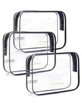 Clear Toiletry Bag 3 (Basic Black / Medium)
