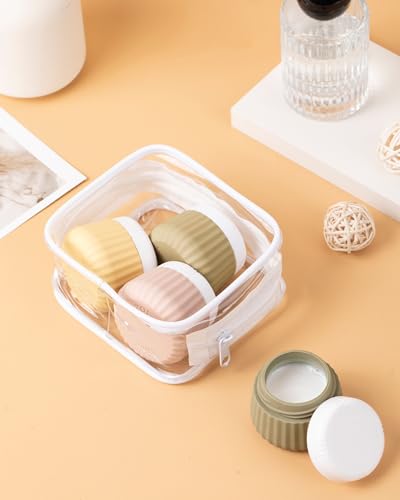 Travel Containers for Toiletries 4 Pack (1 oz / Apricot)