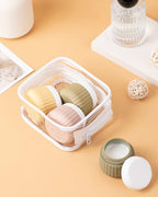 Travel Containers for Toiletries 4 Pack (1 oz / Apricot)