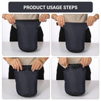 6 Pcs Waterproof Dry Bag Set for Kayaking & Camping (Black)