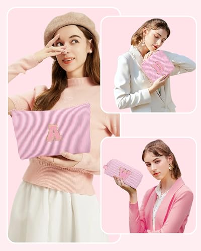 Personalized Initial Makeup Bag 3 (Pink 03)