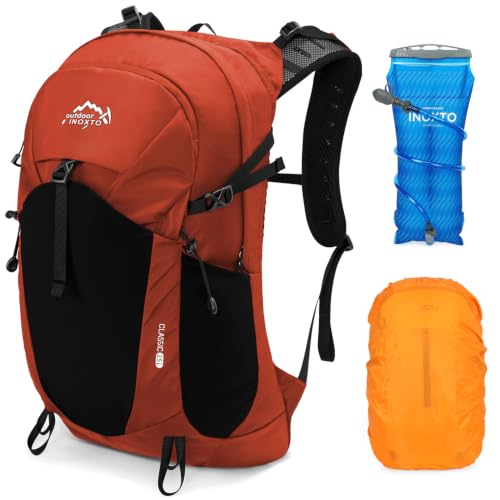 Hiking Hydration Backpack with 2L (Orange-3L Water Bladder)