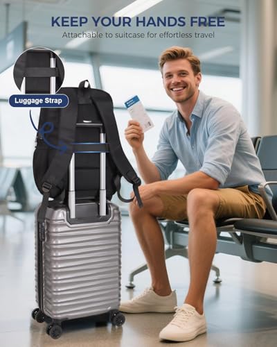 Laptop Backpack for Men Women (Black.)