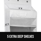 Over The Door Organizer Storage (White / 5 Shelf)