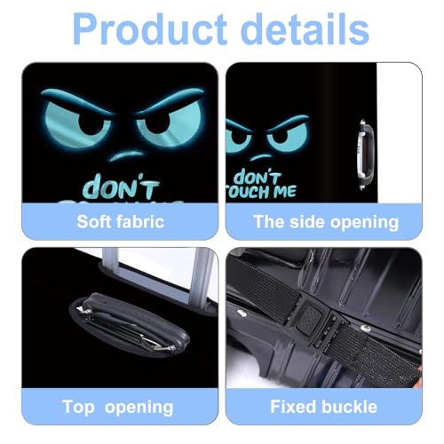 Don't Touch Me Luggage Cover Washable Suitcase Protector Anti (Don't Touch Me / XL(32-34inch suitcase))