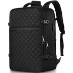 Carry On Backpack for Women (17.3 inch / Black Zipper)