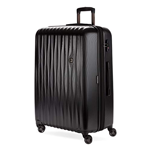 7272 Energie Expandable Hardside Luggage with Spinner Wheels and TSA Lock (Checked-Large 27-Inch / Black)