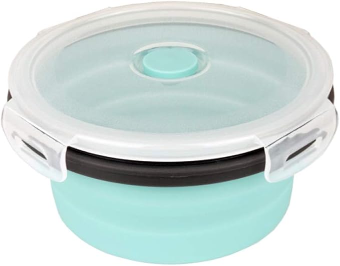 CARTINTS Blue Silicone Collapsible Food Storage Containers-Prep/Storage Bowls - Image 4