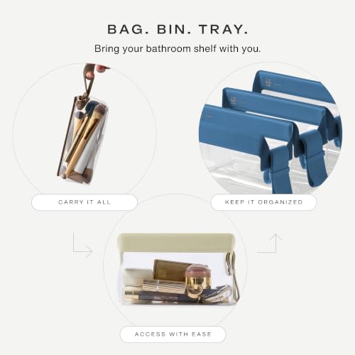 Parcel Clear Travel Kit with Zipperless Magnetic Closure (Cove / Small)