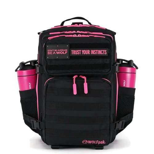 35L Tactical Backpack (Black Neon Pink)