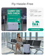 Carry On Luggage 22x14x9 Airline Approved (Carry On 20 Inch / Purple)