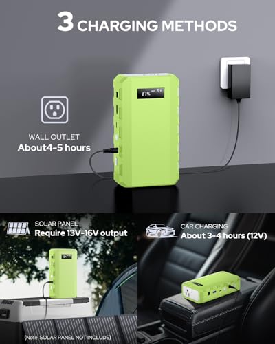 Portable Power Bank with AC Outlet (Green)