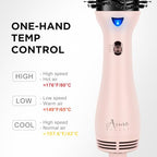 One Step Hair Dryer Brush and Styler Volumizer (Pink / 2.3" Oval Barrel)