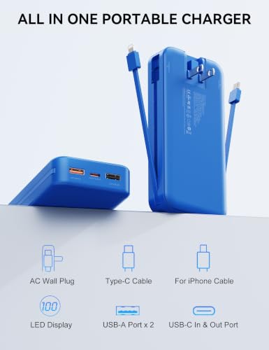 Portable Charger 20000mAh Fast Charging w (Midnight Blue)