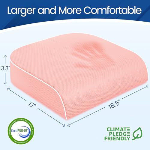 Seat Cushion Chair Pad (Pink / X-Large)