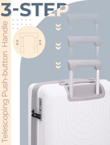 Luggage Sets 3 Piece (White / 3 Piece Sets (21/Db/Tb))