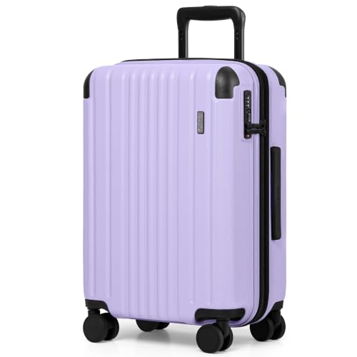 Luggage Lightweight and Durable Hardshell (Light Purple2.0 / S(20in))