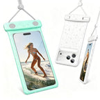 Waterproof Phone Pouch (2 Pack - Duke Green & White7.0")
