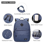 School backpack for Teen Boy (Blue / 15.6 Inch)