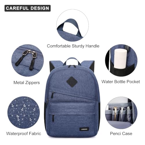 School backpack for Teen Boy (Blue / 15.6 Inch)