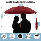 Inverted Umbrella for Rain (Wine / 46 Inch)