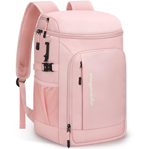 Cooler Backpack Insulated Leak Proof for Women Men Soft Cooler Bag (36 Cans / Pink)
