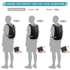 15L Hiking Backpack for Men Women Lightweight Foldable Small Daypack for Travel Camping Outdoor (Black / 15l)