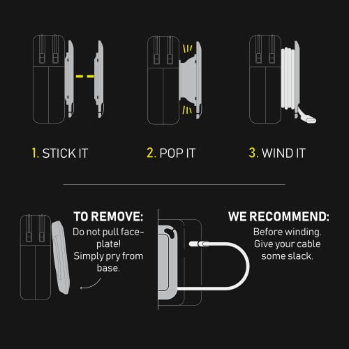 Reel The Side Kick Collapsible Charger Organizer With USB (White W/ Adapter)