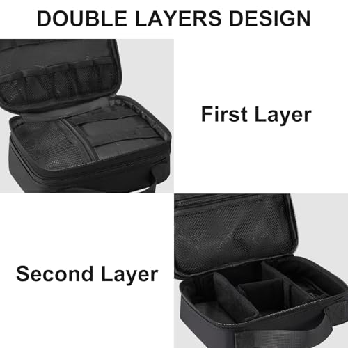 Small Electronic Organizer Travel Case (Antique Black / Small)