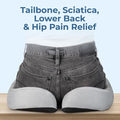 Seat Cushion Memory Foam Chair Pad for Tailbone Pain Relief (Soft Gray / XX-Large)