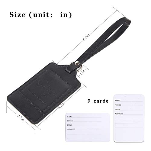 Leather Luggage Tags for Suitcases (Mix 01)