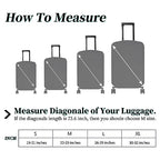 Luggage Cover Suitcase Protector Plus 1 Luggage Tag (Coquette Pink Bows Leopard / L)